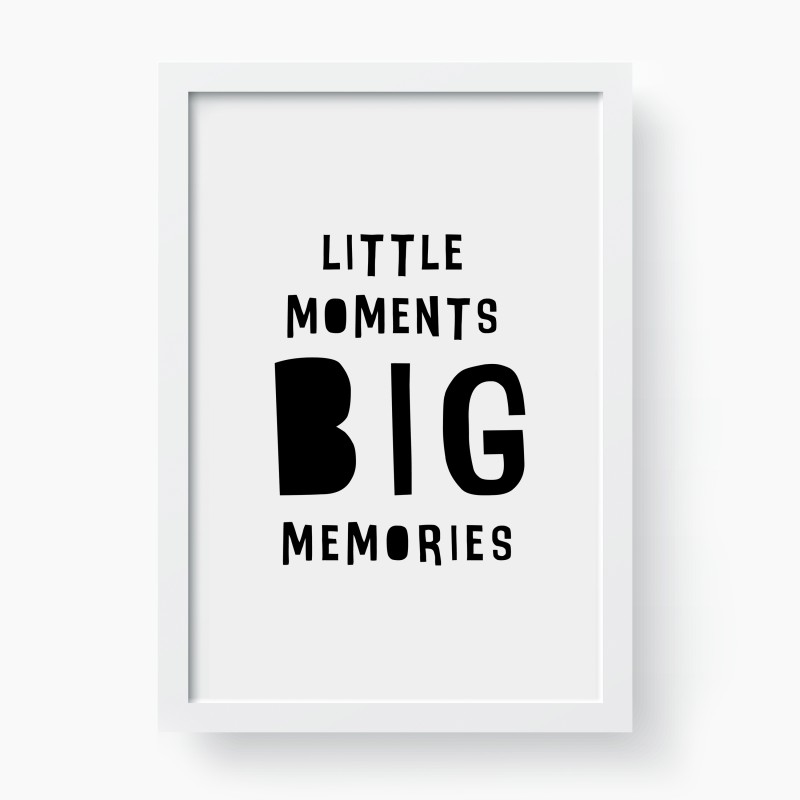 Quadro "Little moments big memories"